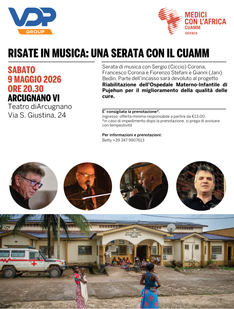 Risate in musica: una serata con il Cuamm