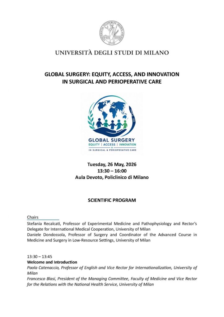 Global Surgery: equity, access, and innovation in surgical and perioperative care